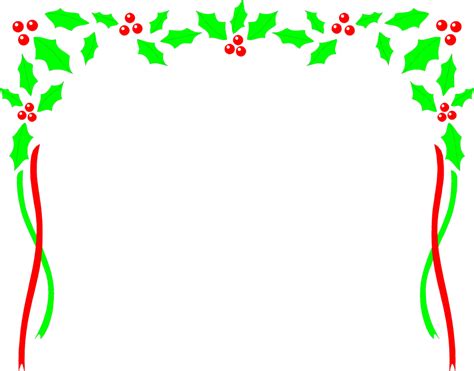 Holly Clipart Border Holly Border Transparent Free For Download On