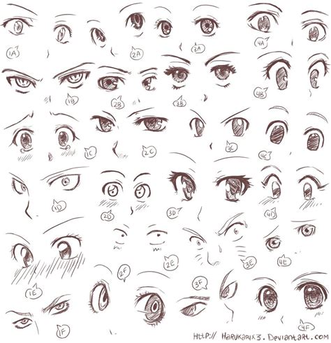 Anime Eye Expressions Art Resources Pinterest Anime