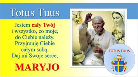 ŚwiĘtujemy Xx DzieŃ Papieski Totus Tuus Specjalny Ośrodek