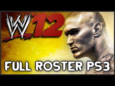 WWE PS Full Roster Including DLC YouTube