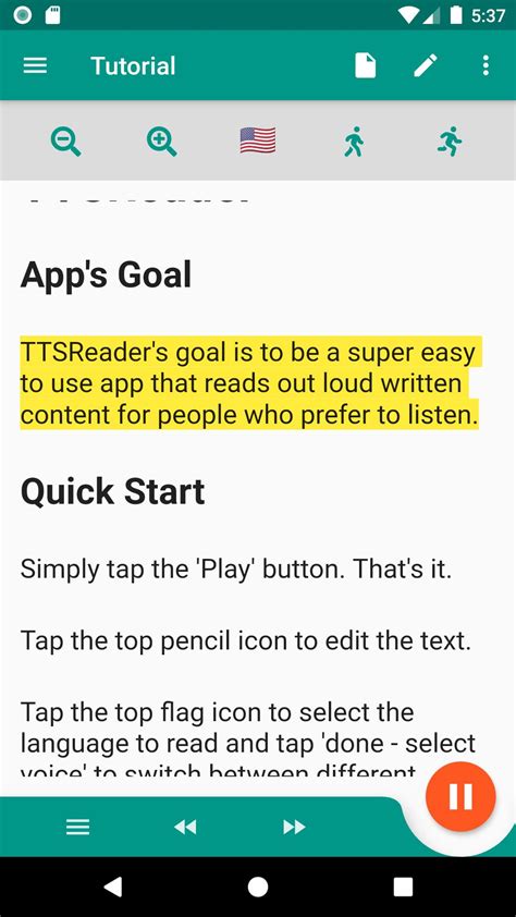 Simple Text Reader Text To Speech By Ttsreader For Android Apk
