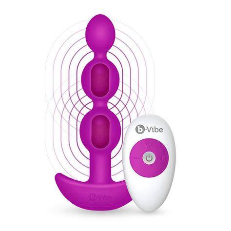 Buy The Triplet Remote Control Rechargeable Silicone 21 Function Vibrating Anal Beads In Black