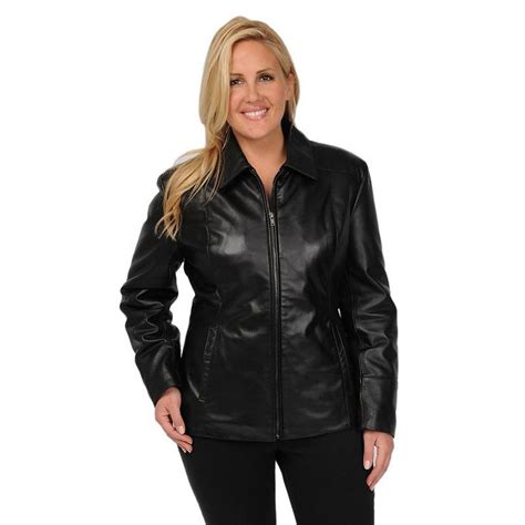 Plus Size Excelled Leather Scuba Jacket In 2022 Leather Jacket Girl