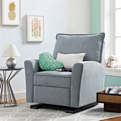 Baby Relax Raleigh Glider Recliner Chair, Gray - Walmart.com - Walmart.com