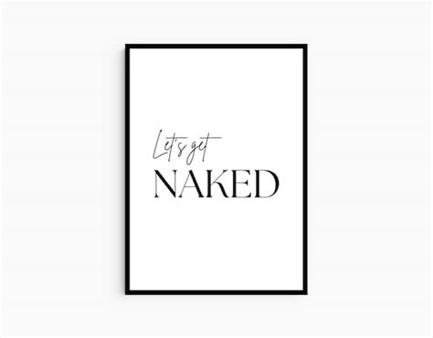 Get Naked Bathroom Printable Digital Print Funny Bedroom Etsy