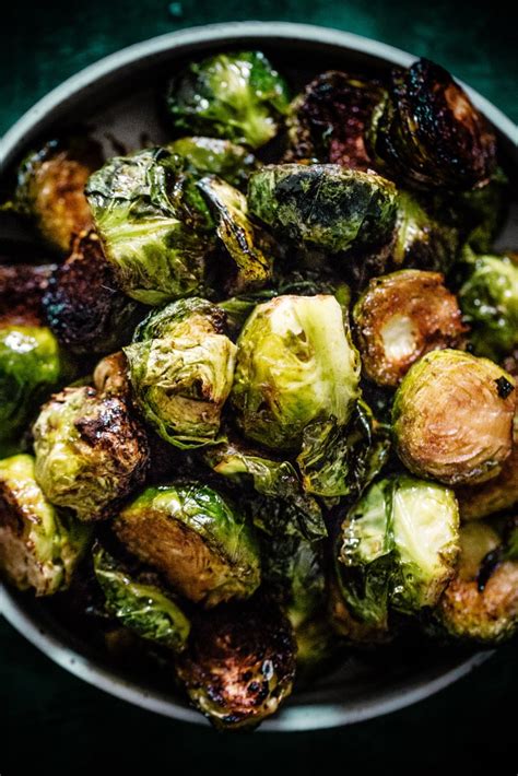 Crispy Balsamic And Honey Soaked Brussels Sprouts My Kitchen Little