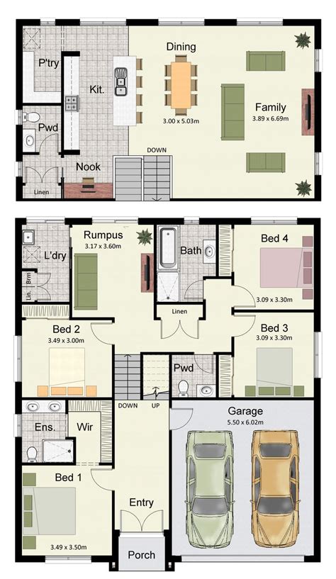 Awesome upstairs floor plans pictures home blueprints. 27 best Reverse Living House Designs Australia images on ...