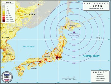 Japan Earthquake Location Map Japan Reliefweb