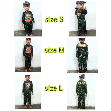 Koleksi oleh arief budi warsono • terakhir diperbarui 7 hari lalu. Jual baju anak tentara/baju anak loreng di lapak MDS army ...