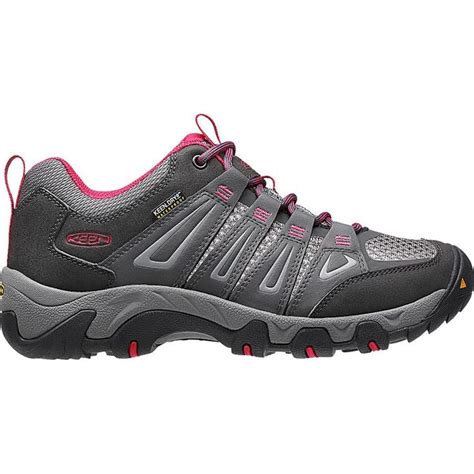 A Womens Walking Shoe In Grey And Pink