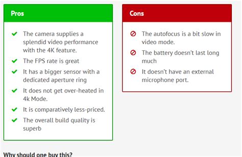 Create Pros And Cons Table And Embed On Website