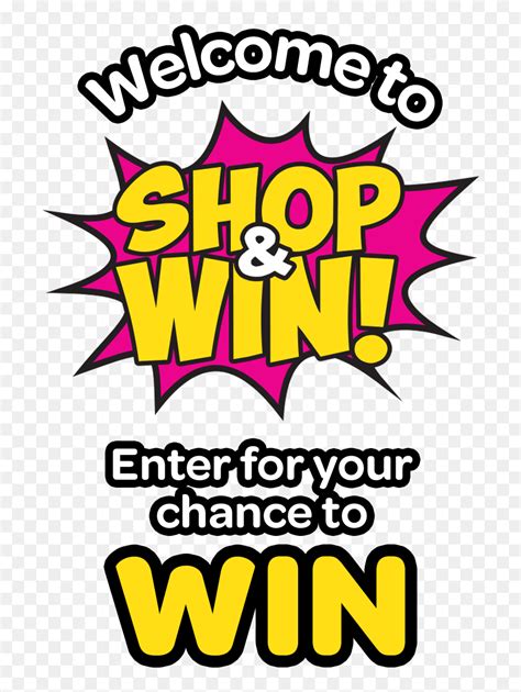 Shop And Win Banner Shop And Win Png Transparent Png Vhv