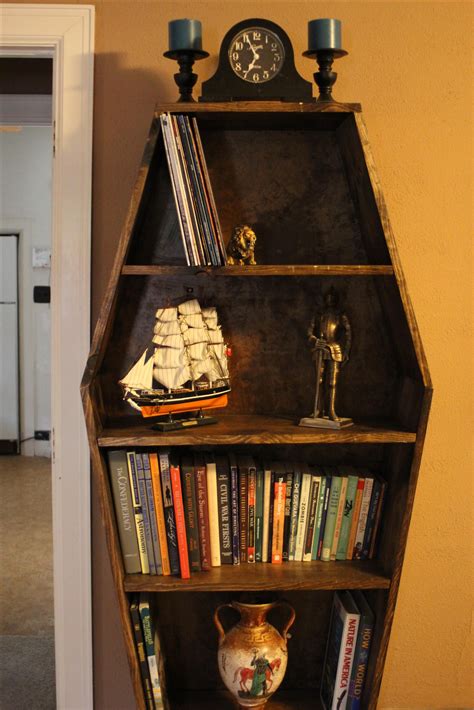 Buy Custom Made Coffin Bookcase Made To Order From Wartooth Workbooth