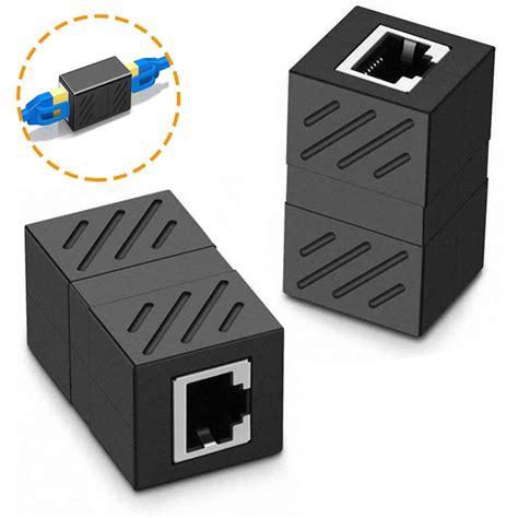 Rj45 Coupler 8p8c Ethernet Cable Extender Lan Connector Adapter Inline