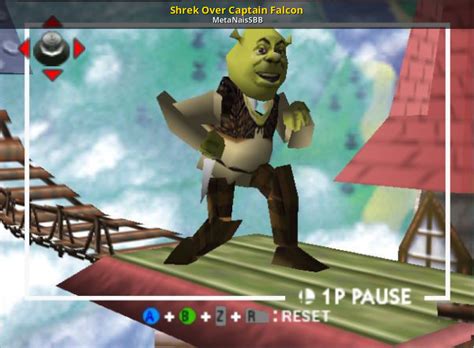 Shrek Over Captain Falcon Super Smash Bros 64 Mods