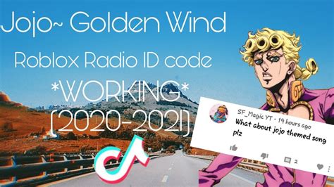 Jojo Golden Wind Roblox Radio Id Code Working 2020