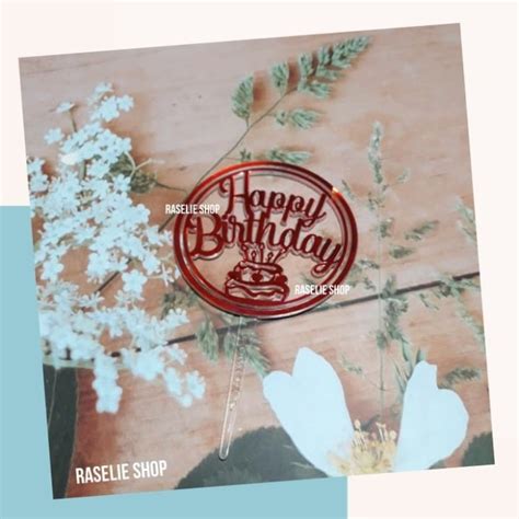 长寿面 (chángshòu miàn) = longevity noodles 长寿 (chángshòu) means longevity and 面 (miàn), of course, is noodle. Jual Topper Mini I Tusuk Happy Birthday Merah Kue Ulang ...