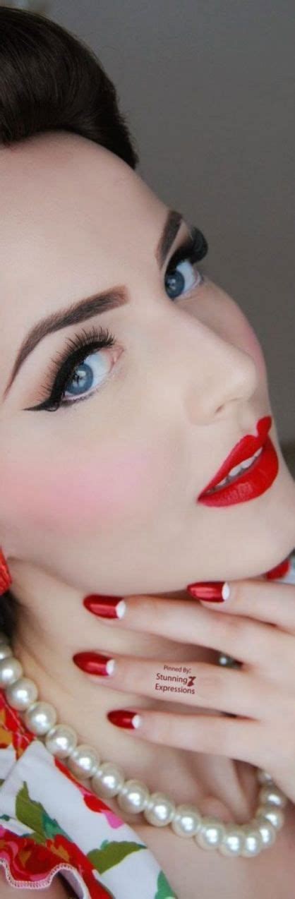 Vintage Wedding Makeup Red Lips Glamour 64 Ideas Vintage Makeup