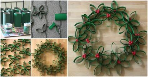 Creative Ideas Diy Beautiful Paper Roll Christmas Wreath