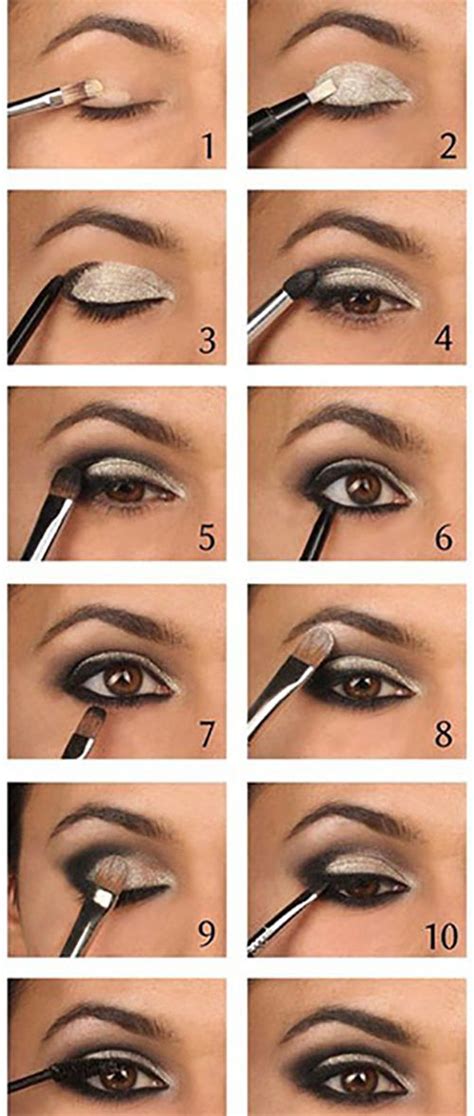 Grabbing that color apply it underneath your eyebrows closer to brows to define the smokey eye's. How To Do Smokey Eye Makeup? - Top 10 Tutorial Pictures ...