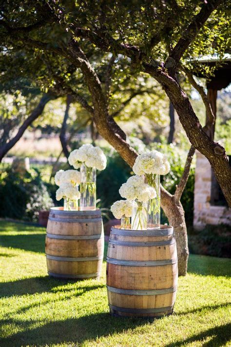 Have this sign for pictures on wedding day so we can send out in thank you cards. Country Wedding Ideas: 20 Ways to Use Wine Barrels ...
