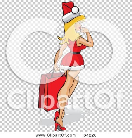 Royalty Free Rf Clipart Illustration Of A Sexy Shopping Christmas