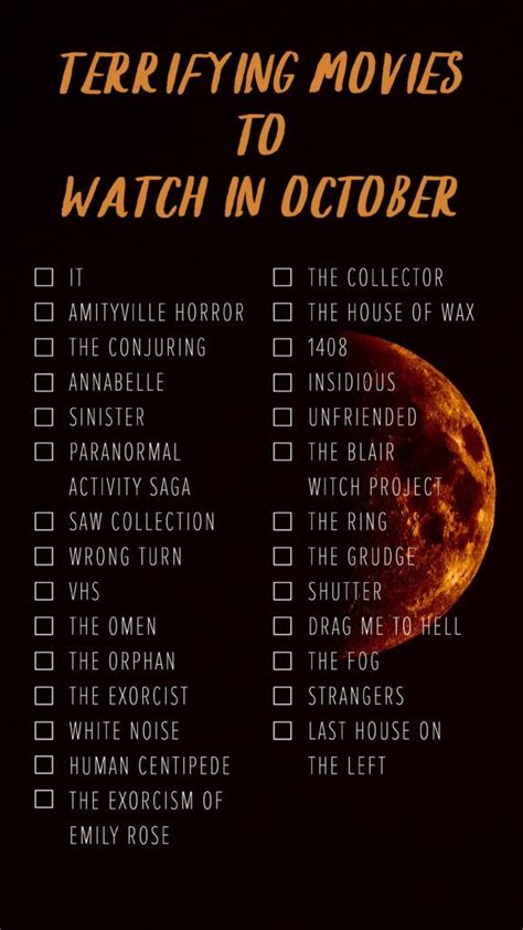Eligible movies are ranked based on their adjusted scores. Ultimate October Scary Movie List: something for everyone ...