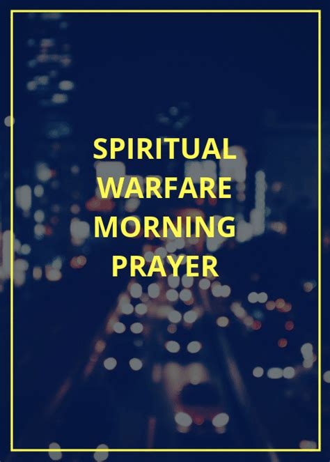 30 Early Morning Prayer Points For Spiritual Warfare Prayer Points