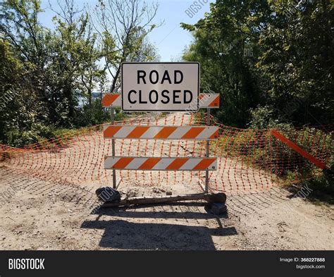 Road Closed Sign Image And Photo Free Trial Bigstock