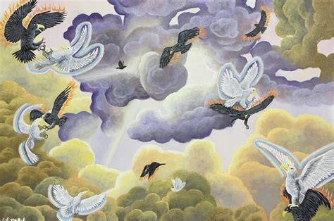 War In Heaven Painting By Robert Debole Pixels