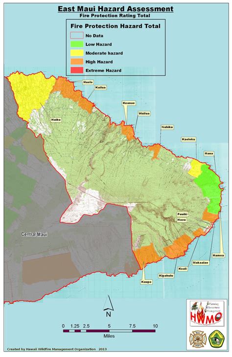 Community Wildfire Hazard Assessments Maui East — Hawaii Wildfire