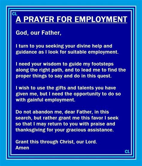 Prayers Prayer For A Job Prayer For Work Prayer For Job Interview