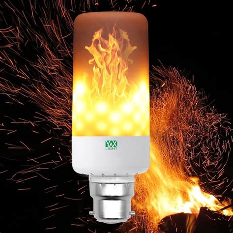 [25% OFF] YWXLight B22 LED Flame Effect Fire Light Bulbs ...