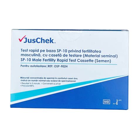 Test Rapid Pentru Fertilitate Masculina Sp 10 Juscheck Pentru