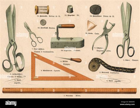 Herramientas De Corte Y Confección Fotografía De Stock Alamy