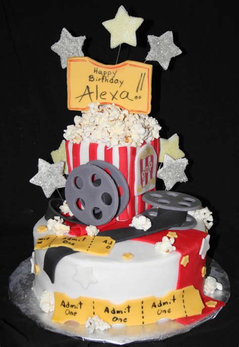 movie night cake movie night birthday party movie themed party popcorn party