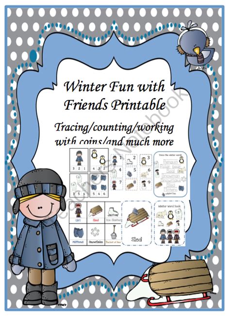 Preschool Printables Winter Fun With Friends Printable