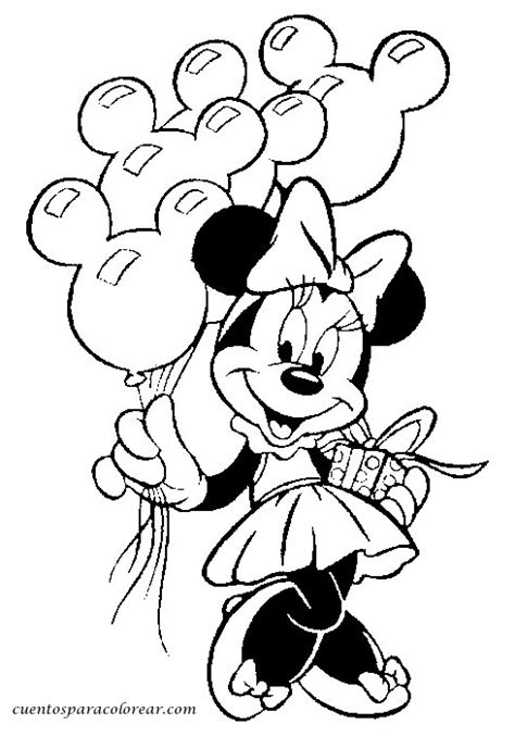 Minnie mouse para colorear.