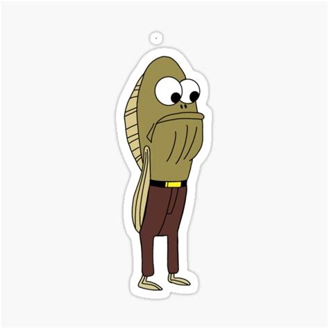 Fred My Leg Spongebob Character Sticker For Sale By Dpasquarello419