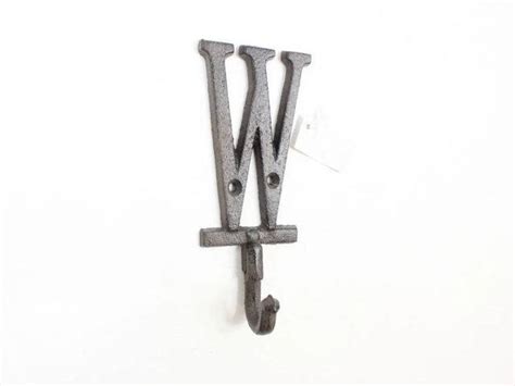 Buy Cast Iron Letter W Alphabet Wall Hook In Cast Iron