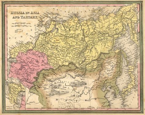 Mitchell's 1846 Map of Russia in Asia and Tartary - Art Source ...
