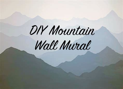 How To Paint A Mountain Mural On Your Bedroom Or Nursery