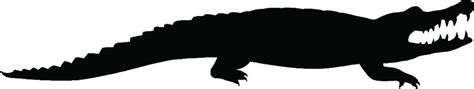 Alligator Clipart Silhouette Alligator Silhouette Transparent Free For