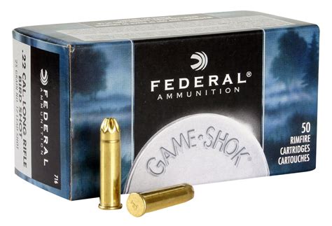 Federal 716 Standard 22 Long Rifle 12 Shot 25gr Snake Shot 50box