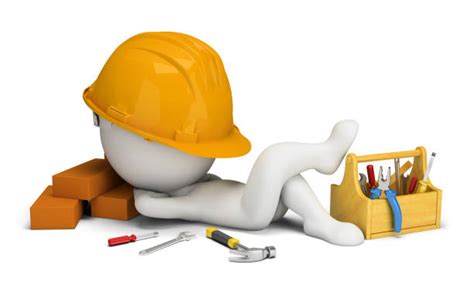 Manual Worker Laziness Sleeping Construction Stock Photos Pictures