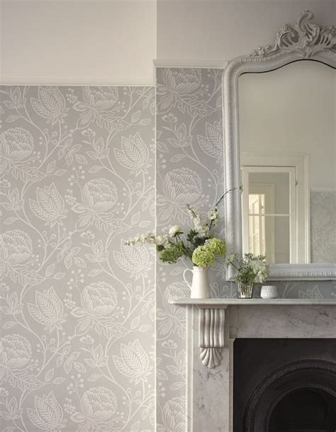 Mirabella By Harlequin Pebble Wallpaper 111198 Grey Wallpaper Living Room Feature Wall