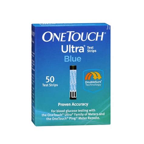 One Touch Ultra Blue Diabetic Test Strips Box Of 50 Cleaneatng