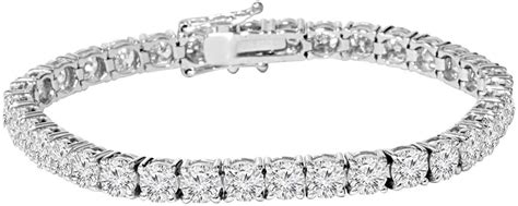 Unmatched Brilliance Of 3 Carat Diamond Tennis Bracelet In 14k White G