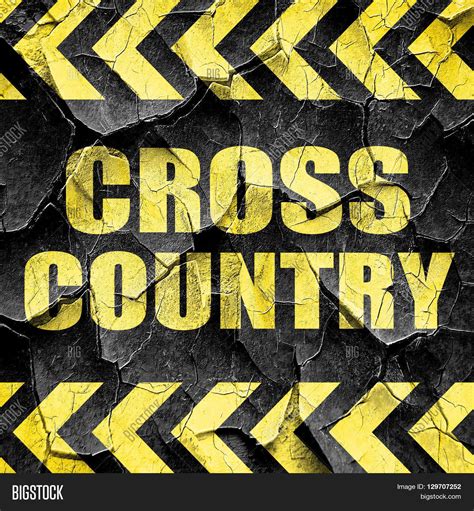 Cross Country Sign Image And Photo Free Trial Bigstock