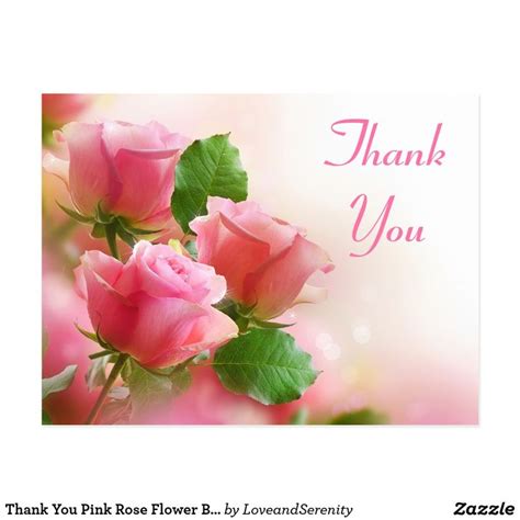 Would you rather go to a cocktail party with your best friends or stay home and read a book/watch a movie with your pet? Thank You Pink Rose Flower Blank Floral Post Card | Zazzle ...